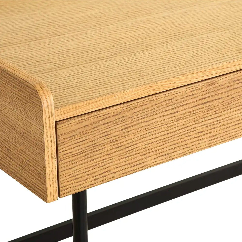 Meadow Dressing Table & Mirror – Two Drawer | Natural Oak