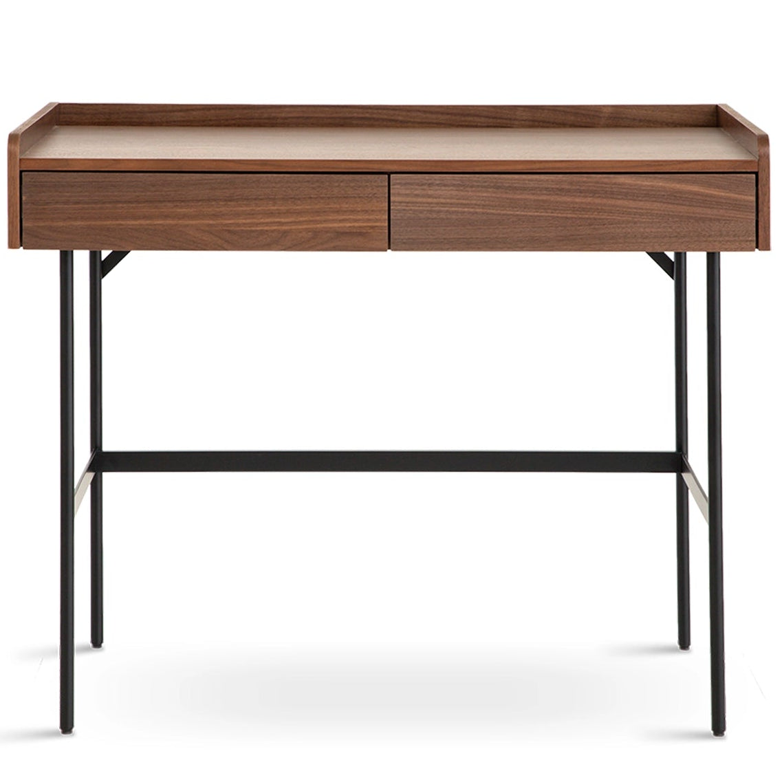 Meadow Dressing Table & Mirror – Two Drawer | Walnut