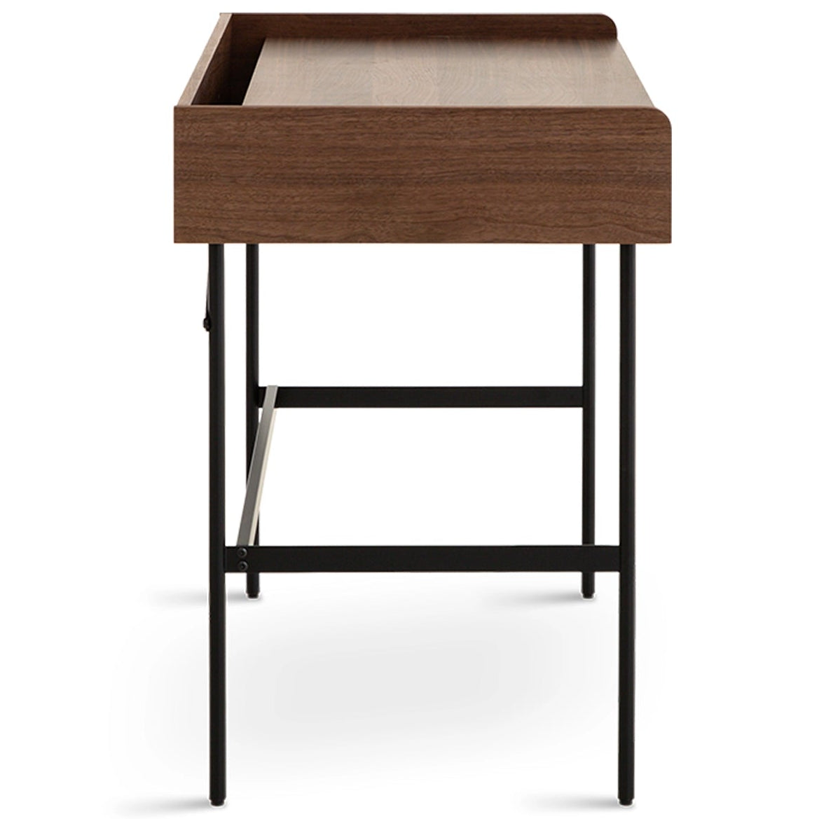 Meadow Dressing Table & Mirror – Two Drawer | Walnut