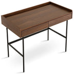 Meadow Dressing Table & Mirror – Two Drawer | Walnut