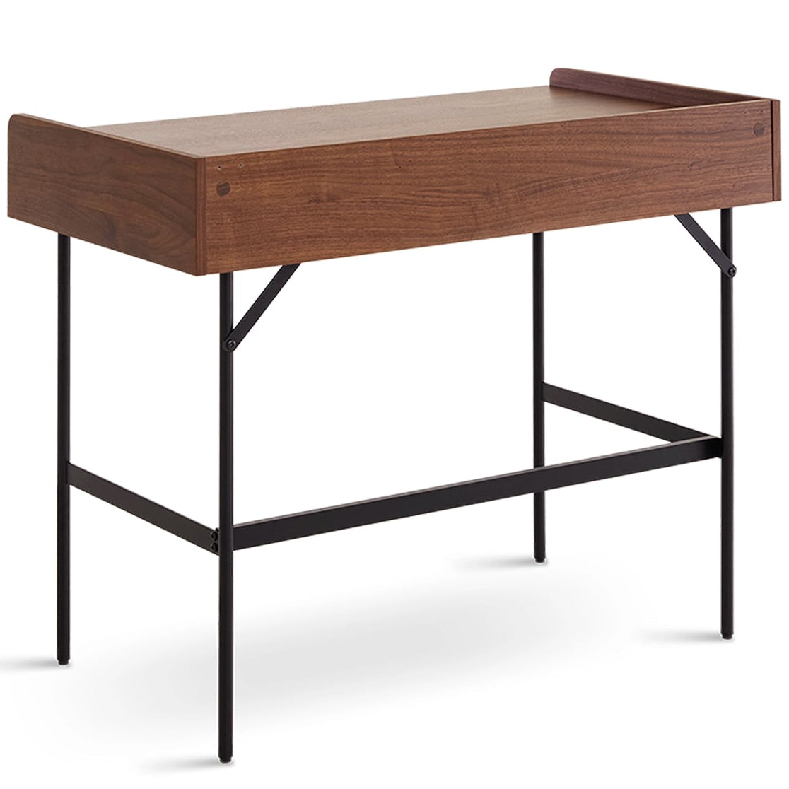 Meadow Dressing Table & Mirror – Two Drawer | Walnut