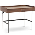 Meadow Dressing Table & Mirror – Two Drawer | Walnut