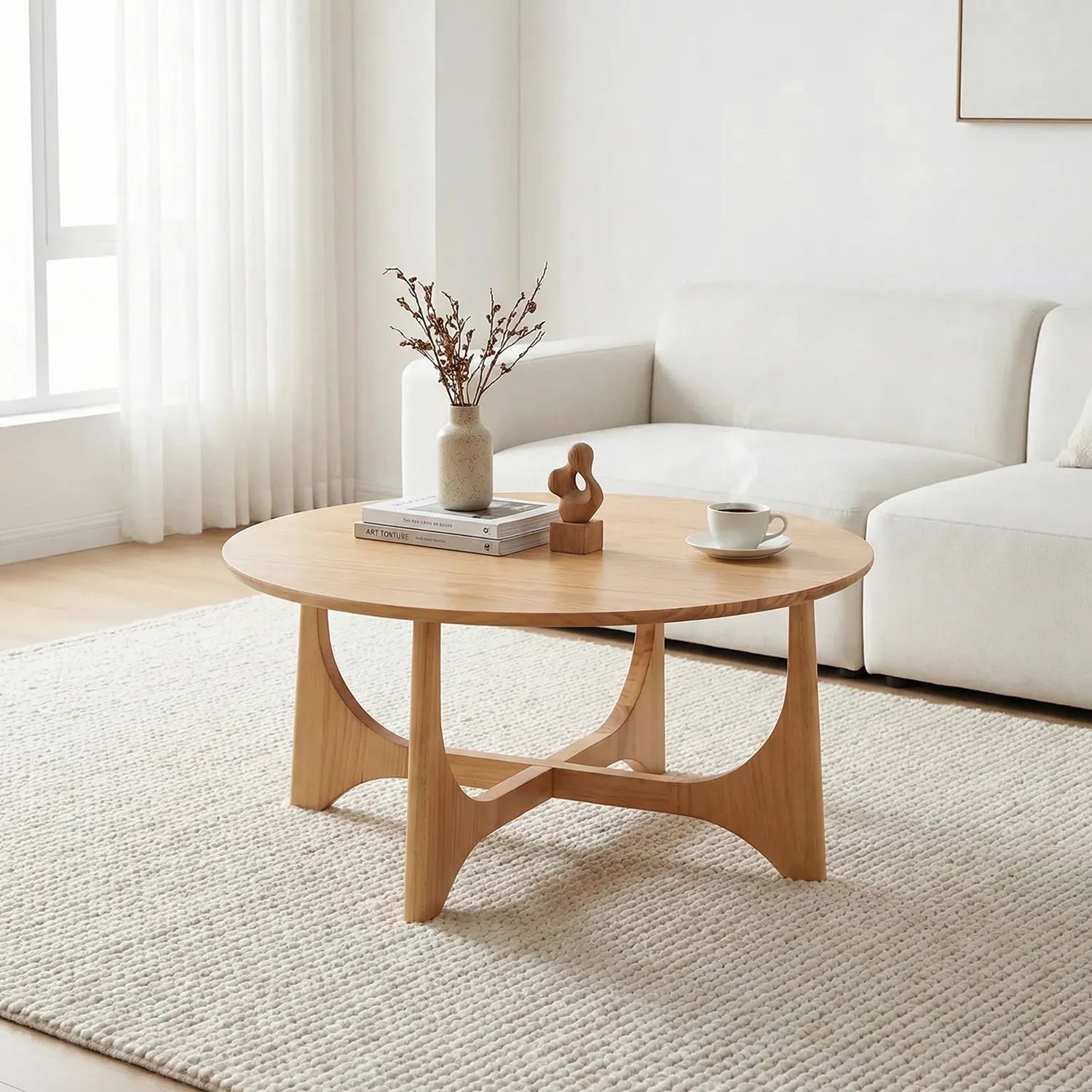 Lumi Coffee Table – Round | Natural Oak