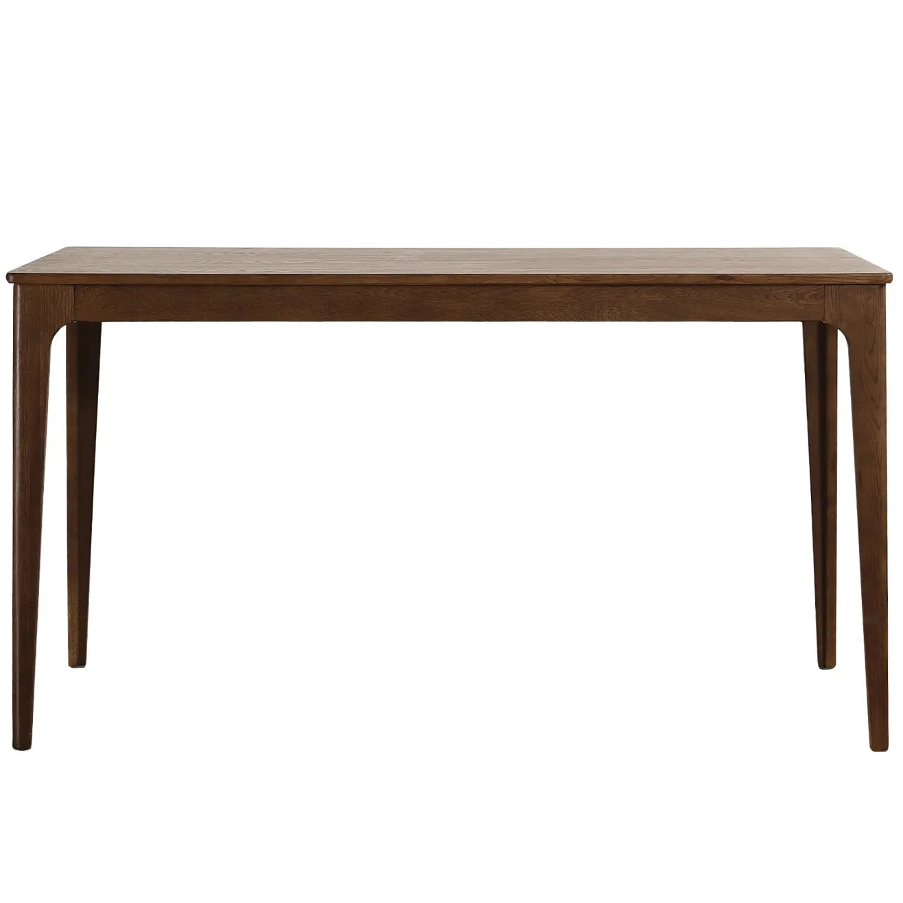Wooden table on a white background