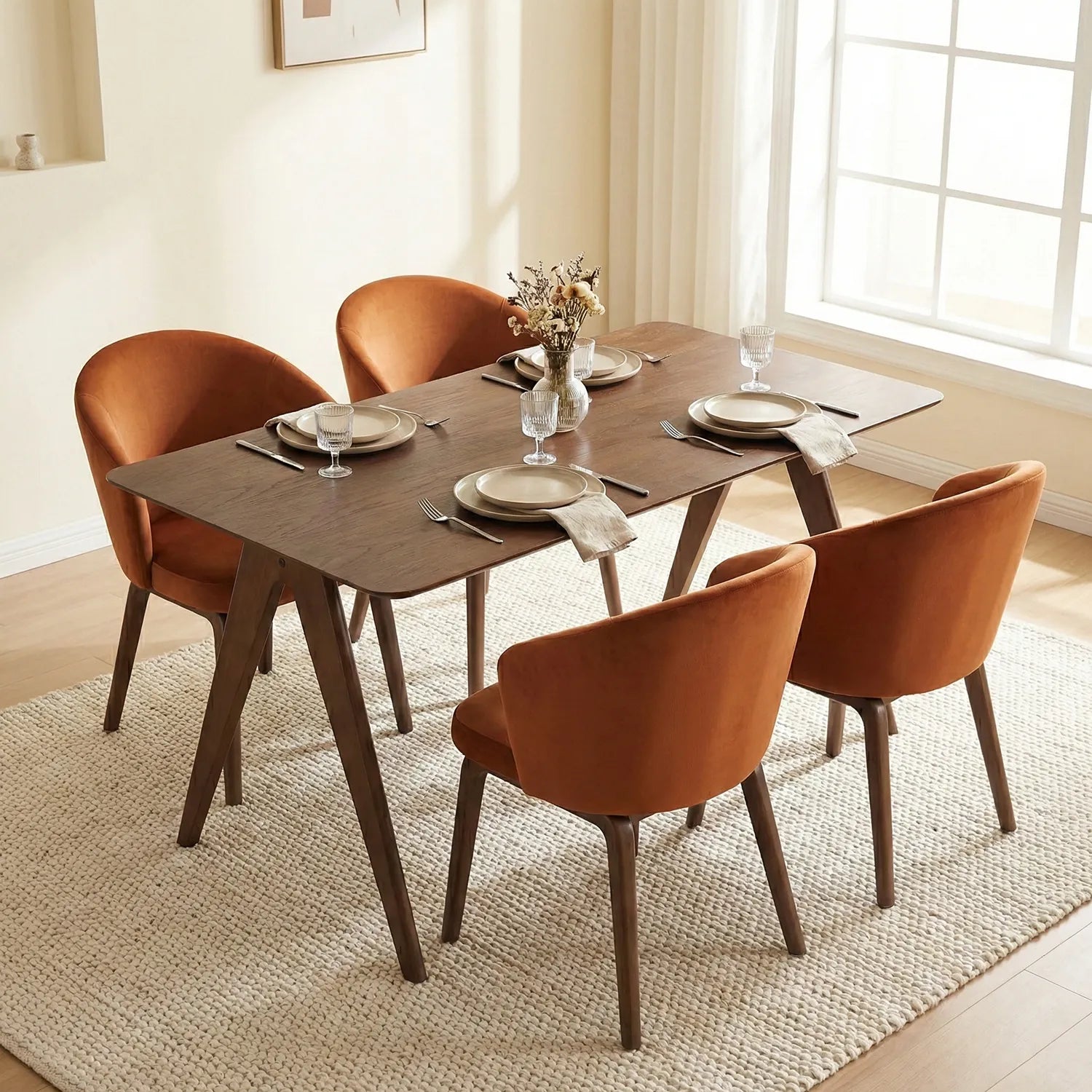 Edda Dining Table – Rectangle | Walnut