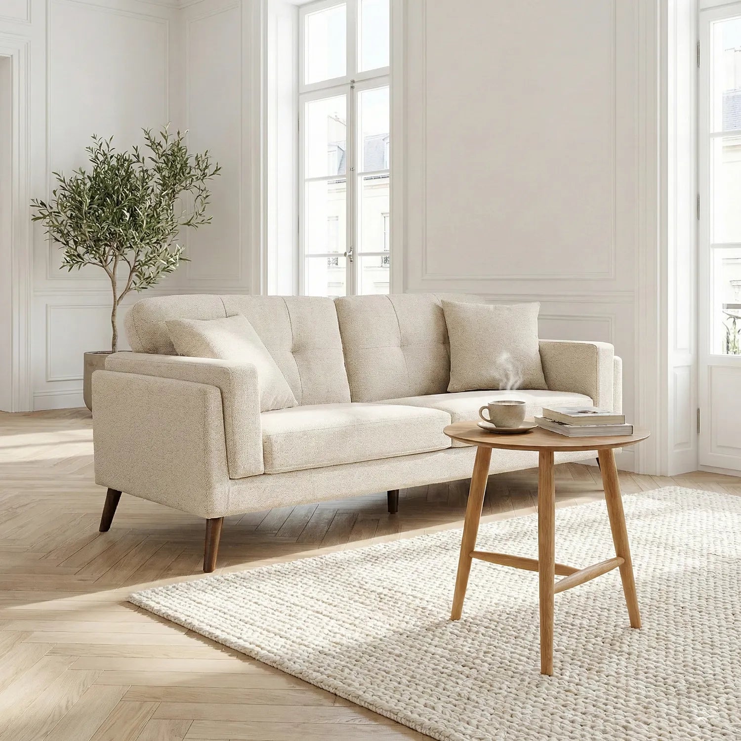 Sander Coffee & Side Tables – Set of 2 | Natural Oak