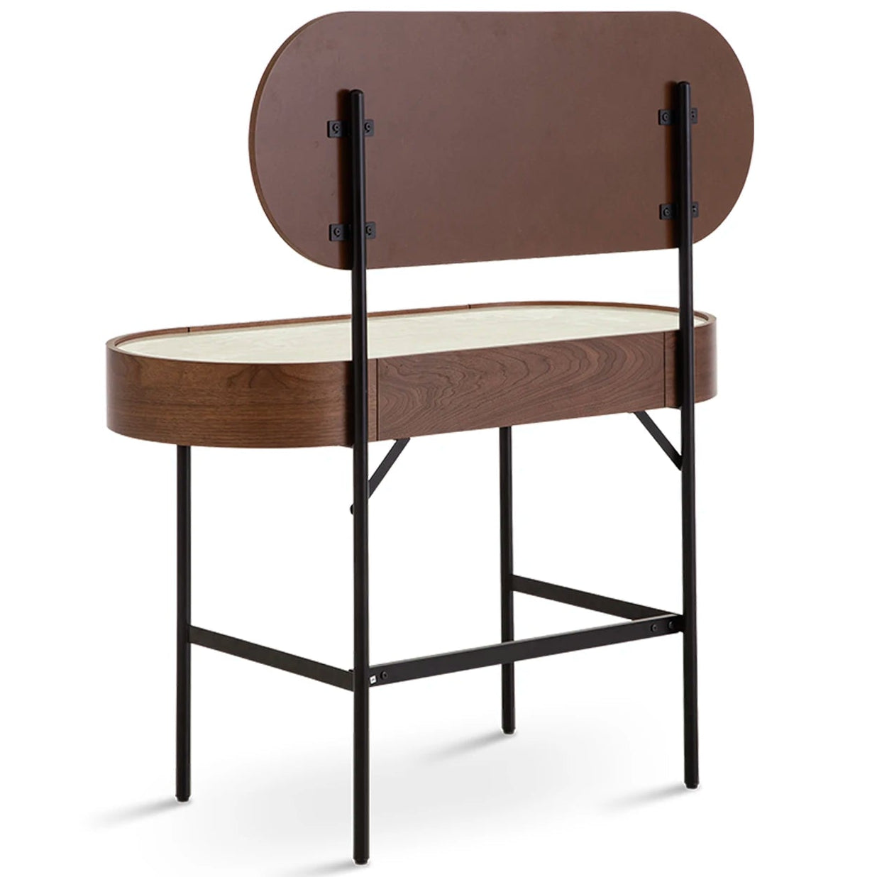 Mossley Dressing Table & Mirror – One Drawer | Walnut