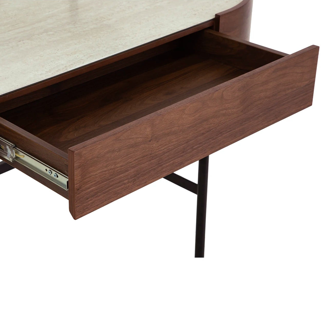 Mossley Dressing Table & Mirror – One Drawer | Walnut