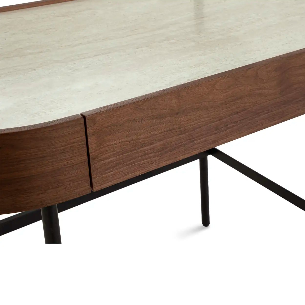 Mossley Dressing Table & Mirror – One Drawer | Walnut