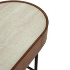Mossley Dressing Table & Mirror – One Drawer | Walnut