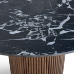 Marcio Dining Table – Round | Black Marble