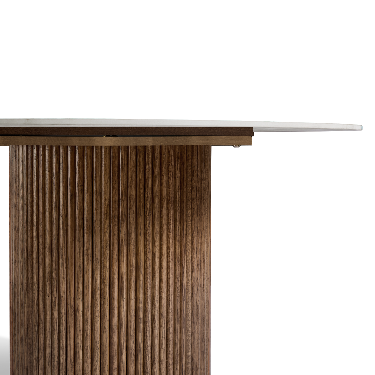Marcio Dining Table – Round | Vein White Marble