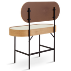 Mossley Dressing Table & Mirror – One Drawer | Natural Oak