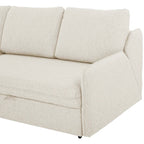 Movra Corner Sofa Bed (Storage) – 3 Seater | Cream