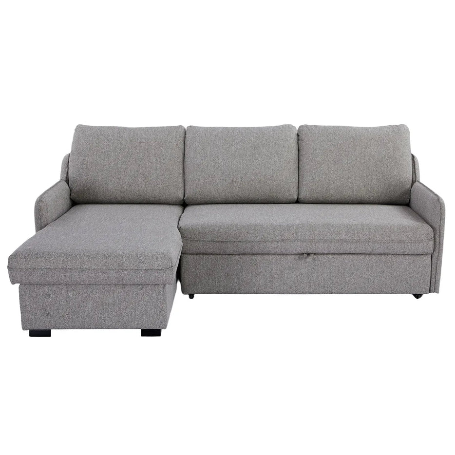 Movra Corner Sofa Bed (Storage) – 3 Seater | Grey