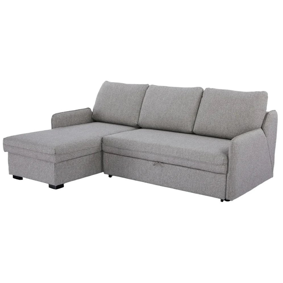 Movra Corner Sofa Bed (Storage) – 3 Seater | Grey