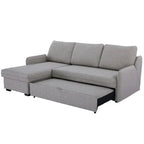 Movra Corner Sofa Bed (Storage) – 3 Seater | Grey