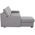 Movra Corner Sofa Bed (Storage) – 3 Seater | Grey