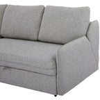 Movra Corner Sofa Bed (Storage) – 3 Seater | Grey