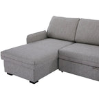 Movra Corner Sofa Bed (Storage) – 3 Seater | Grey