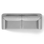 Gray sofa on a white background