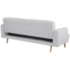 Gray sofa bed on a white background