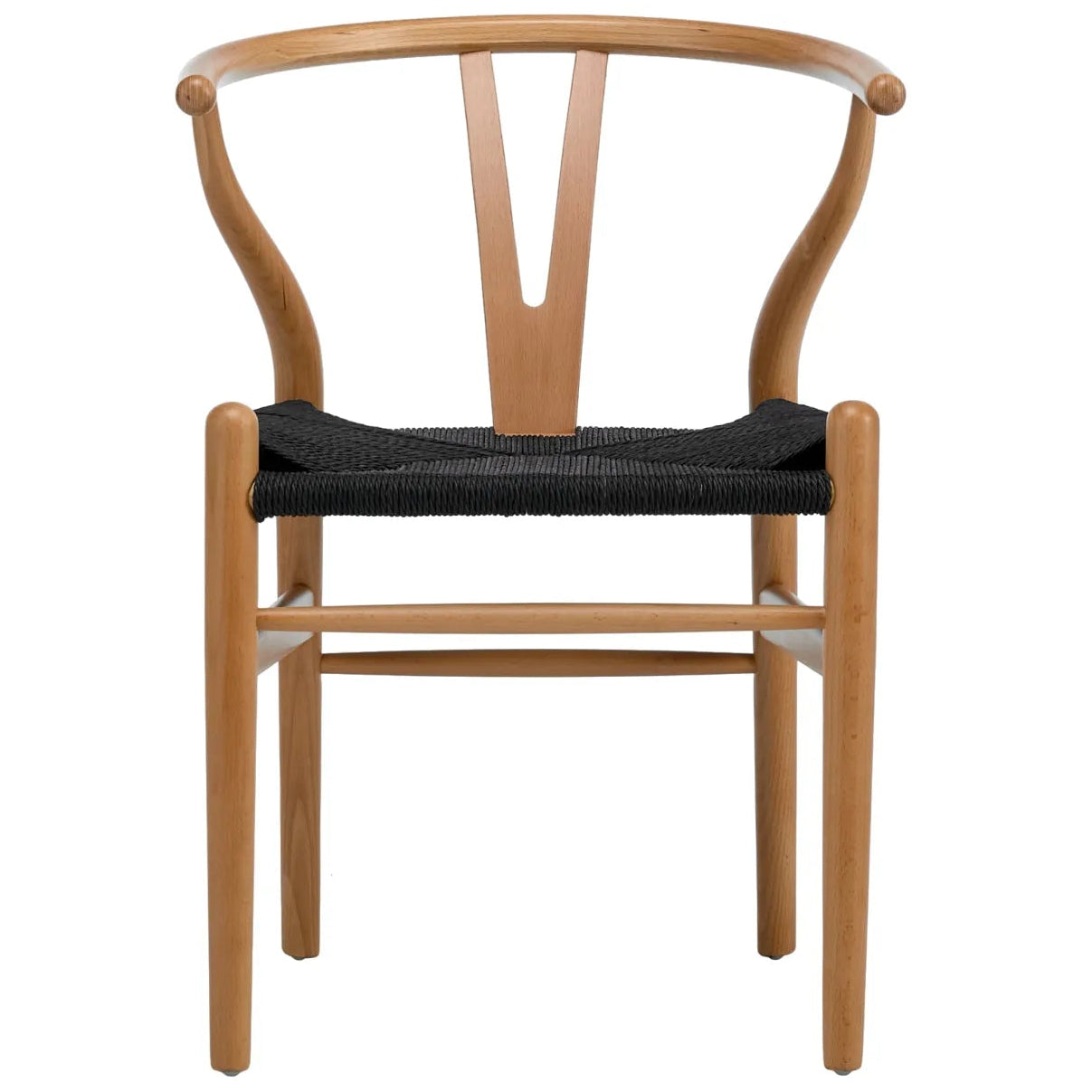 Osunba Dining Chairs – Set of 2 | Black & Natural Beech