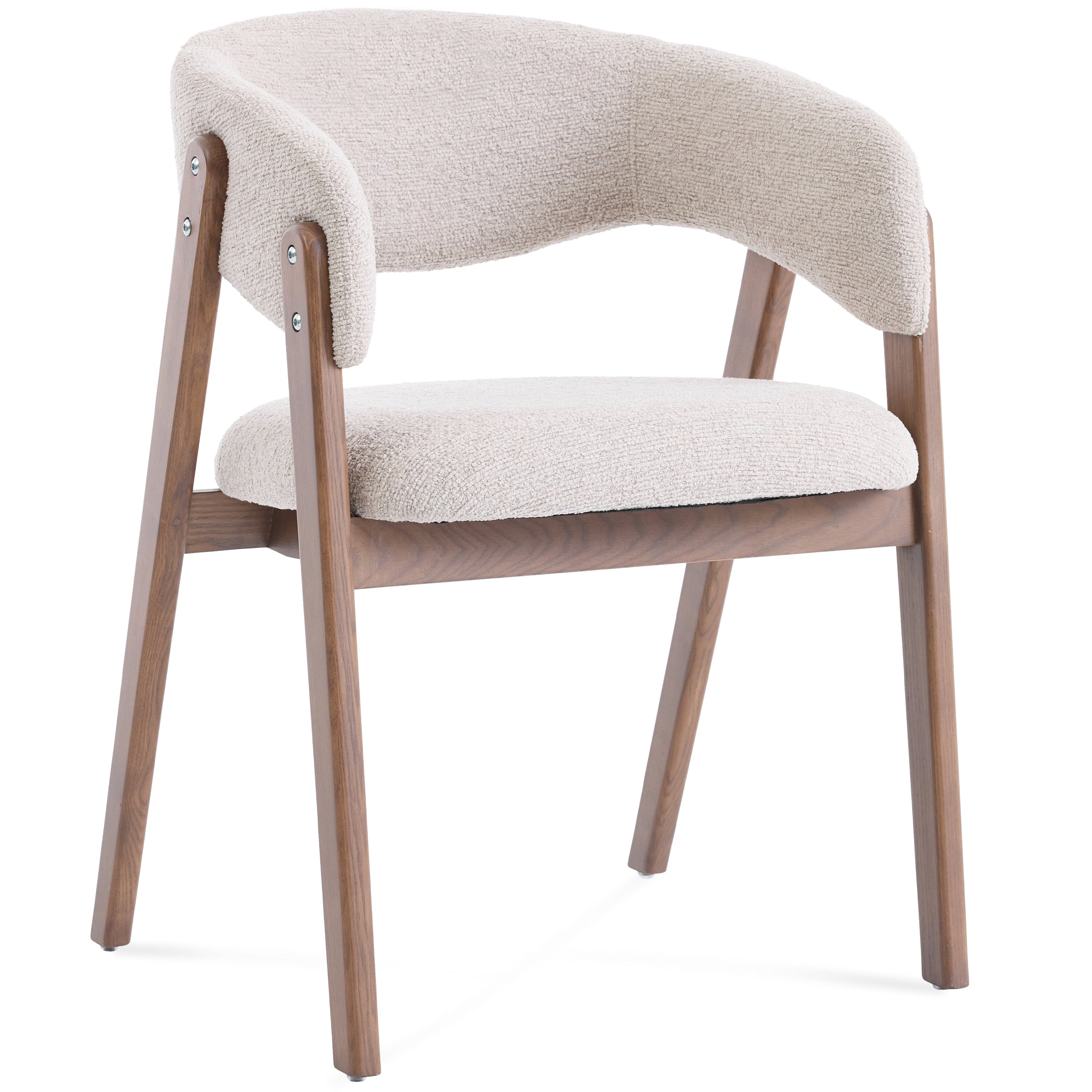 Riverton Boucle Dining Chair – Cream