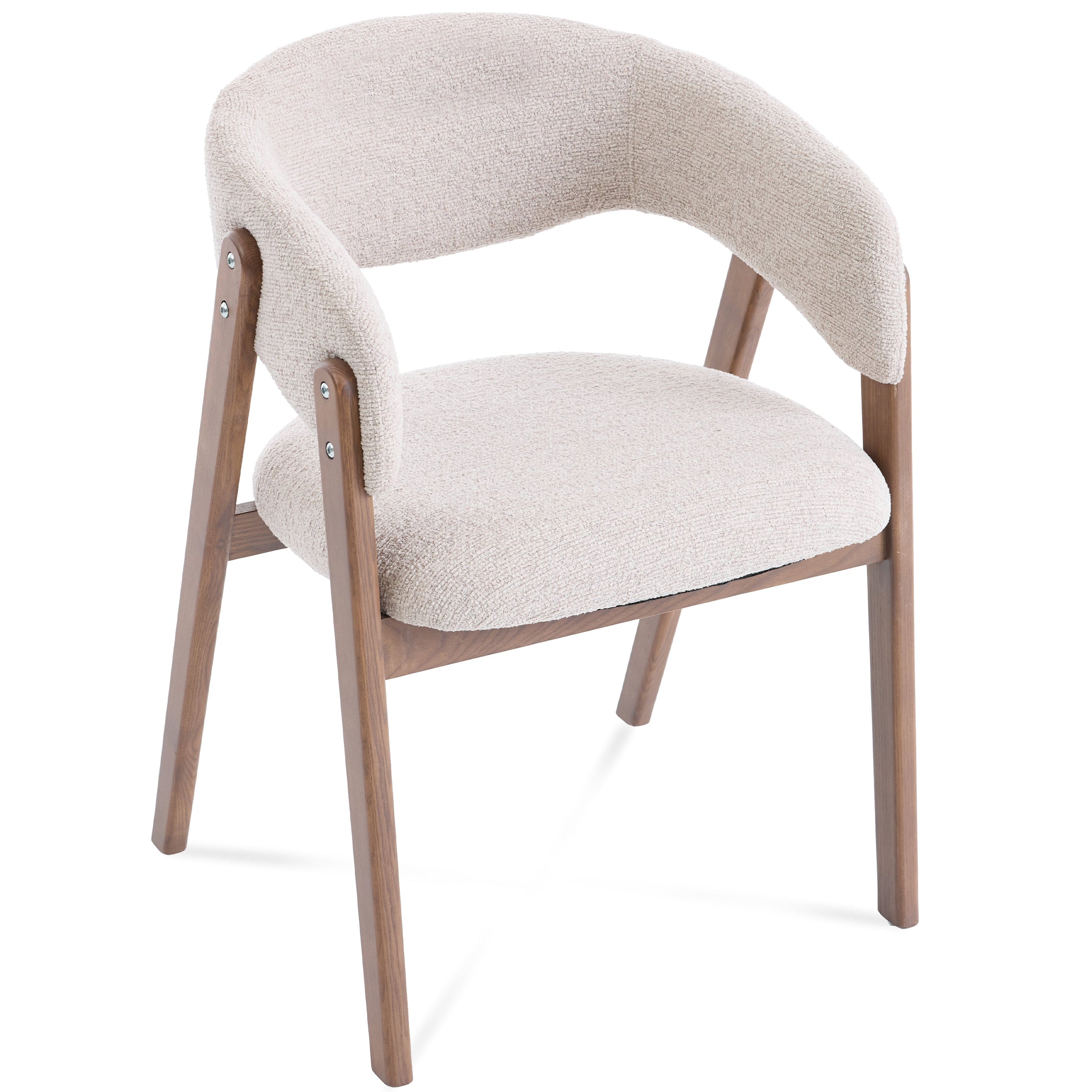 Riverton Boucle Dining Chair – Cream