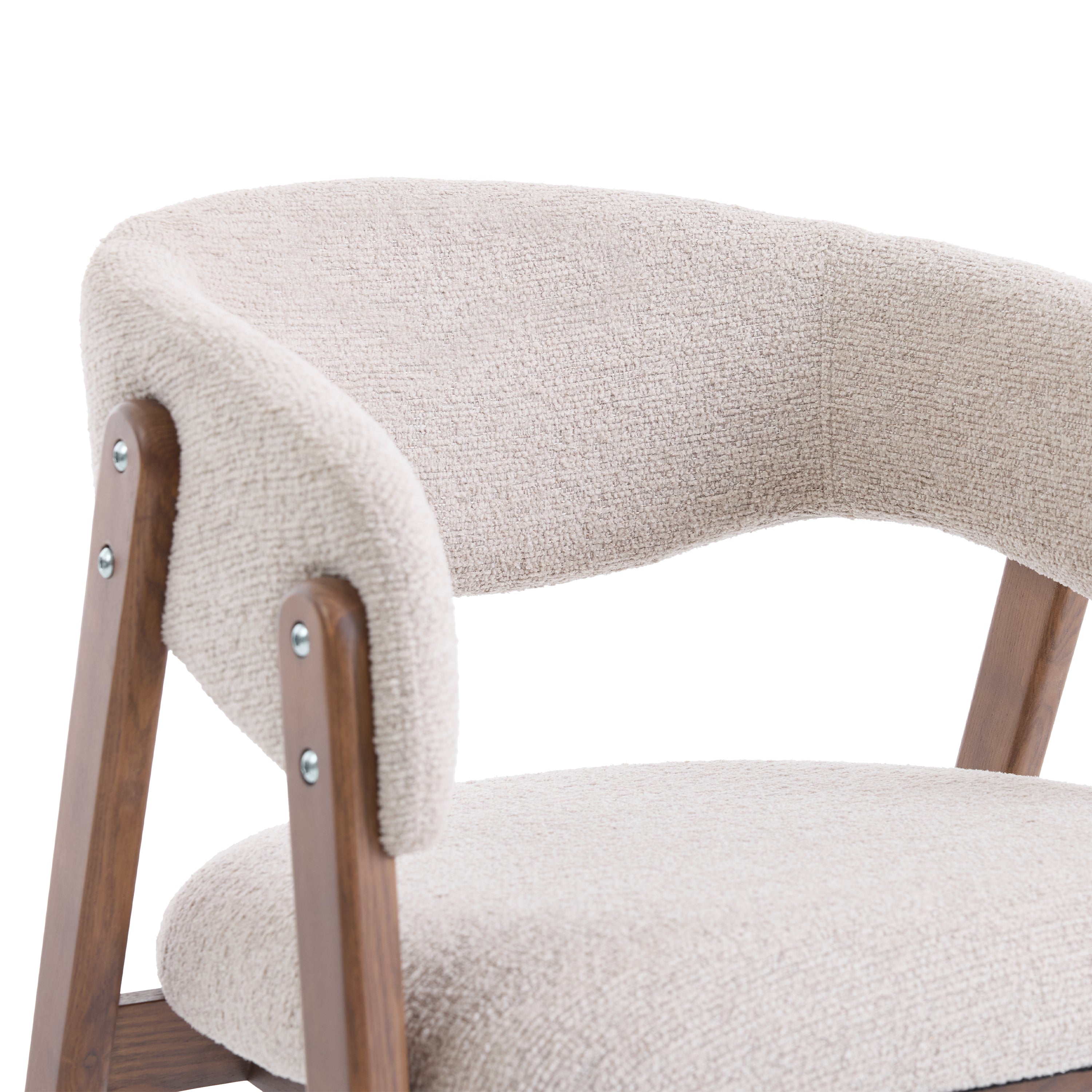 Riverton Boucle Dining Chair – Cream