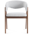 Riverton Boucle Dining Chair – Light Grey