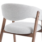 Riverton Boucle Dining Chair – Light Grey