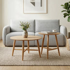 Sander Coffee & Side Tables – Set of 2 | Natural Oak