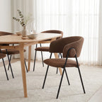 Shiro Dining Chairs – Set of 4 | Chestnut Brown