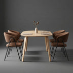 Shiro Dining Chairs – Set of 4 | Chestnut Brown