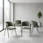Shiro Dining Chairs – Set of 4 | Olive Green