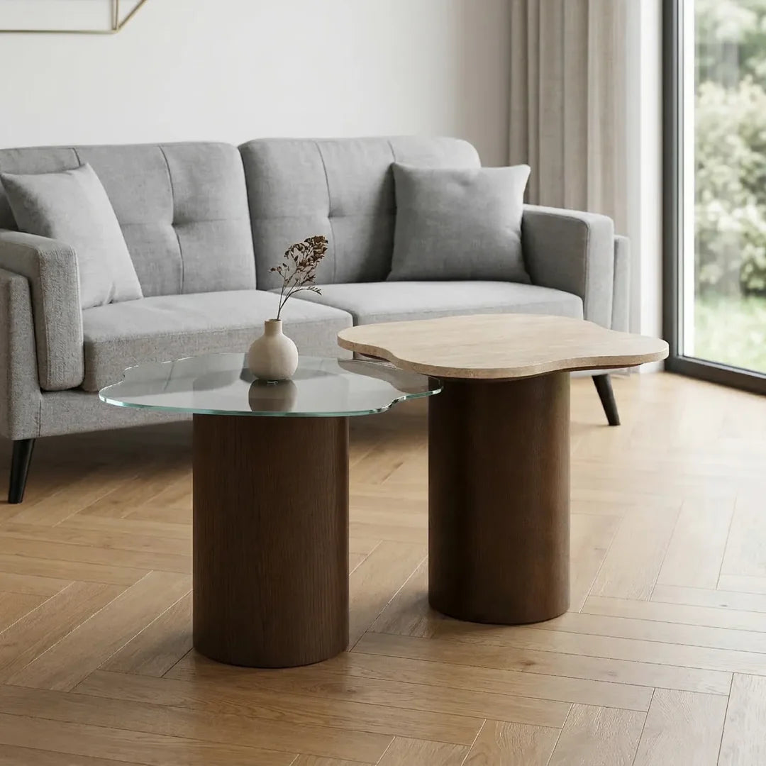Glide Coffee Tables – Set of 2 | Walnut