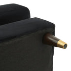 Tribeca Velvet Sofa – 3 Seater | Black