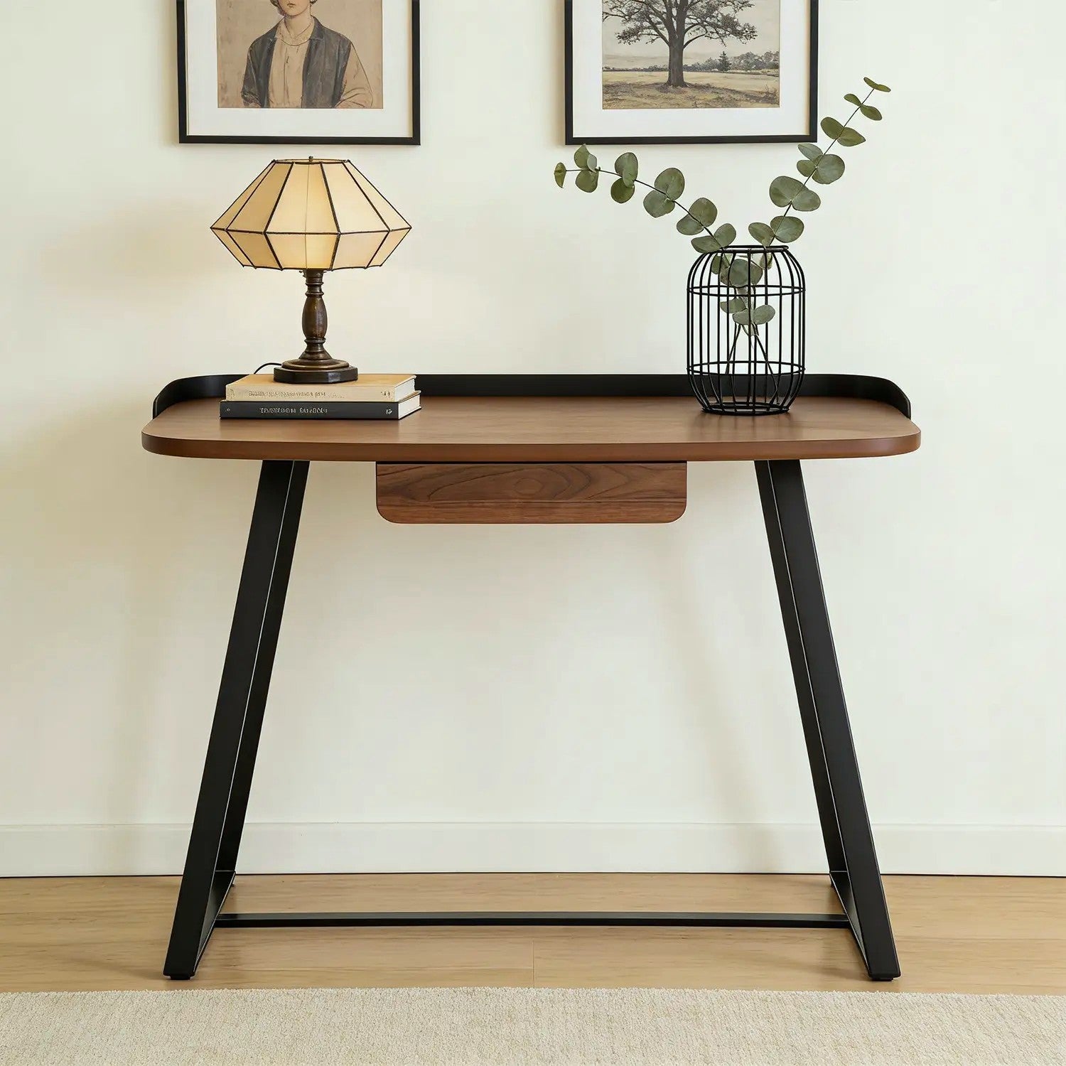 Vanta Dressing Table – One Drawer | Walnut