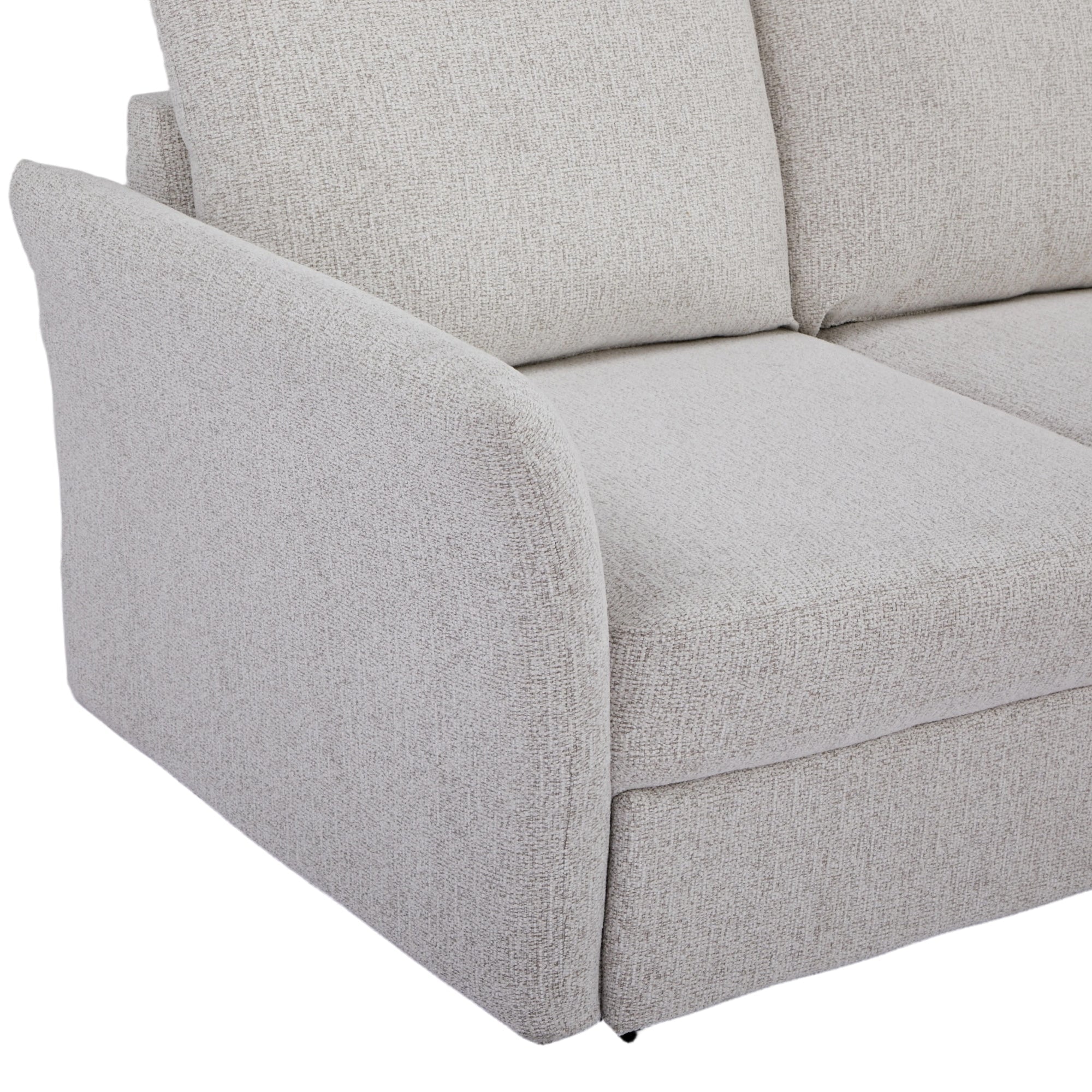 Velin Corner Sofa Bed (Storage) – 3 Seater | Beige