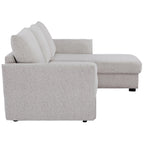 Velin Corner Sofa Bed (Storage) – 3 Seater | Beige