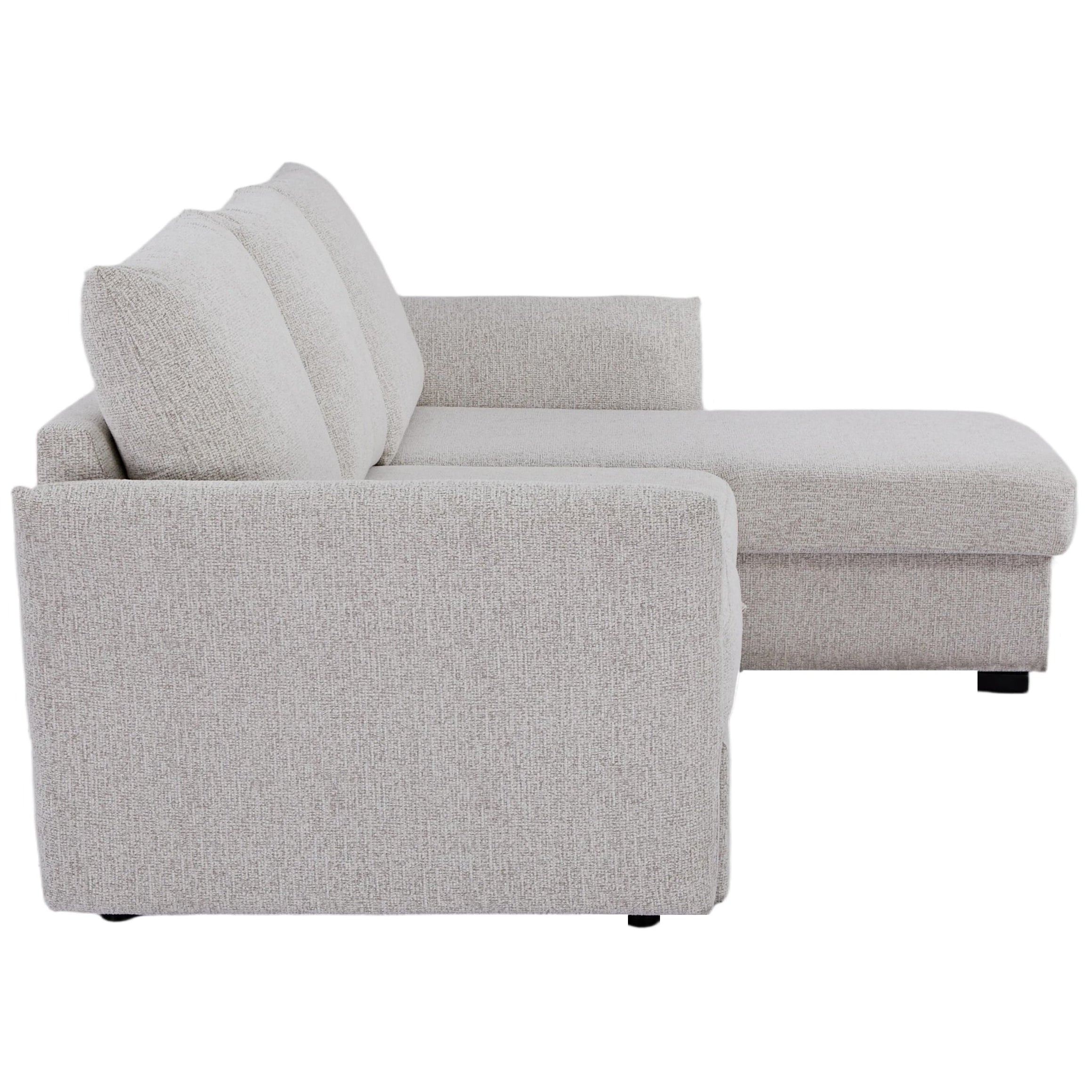 Velin Corner Sofa Bed (Storage) – 3 Seater | Beige