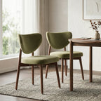 Valen Dining Chairs – Set of 2 | Olive Green