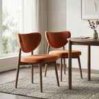 Valen Dining Chairs – Set of 2 | Rusty Orange