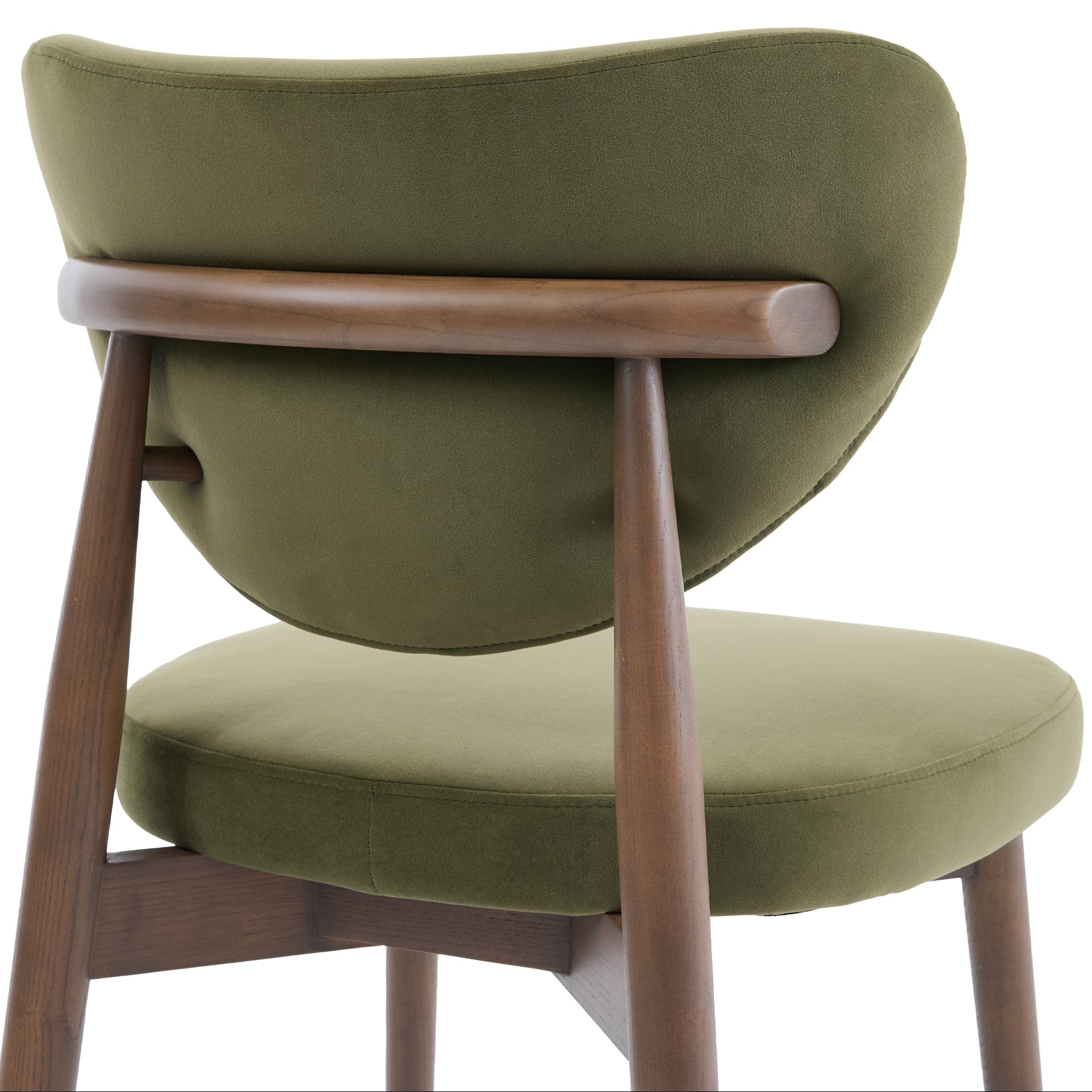 Valen Dining Chairs – Set of 2 | Olive Green