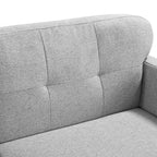 Vedic Sofa – 3 Seater | Dark Grey