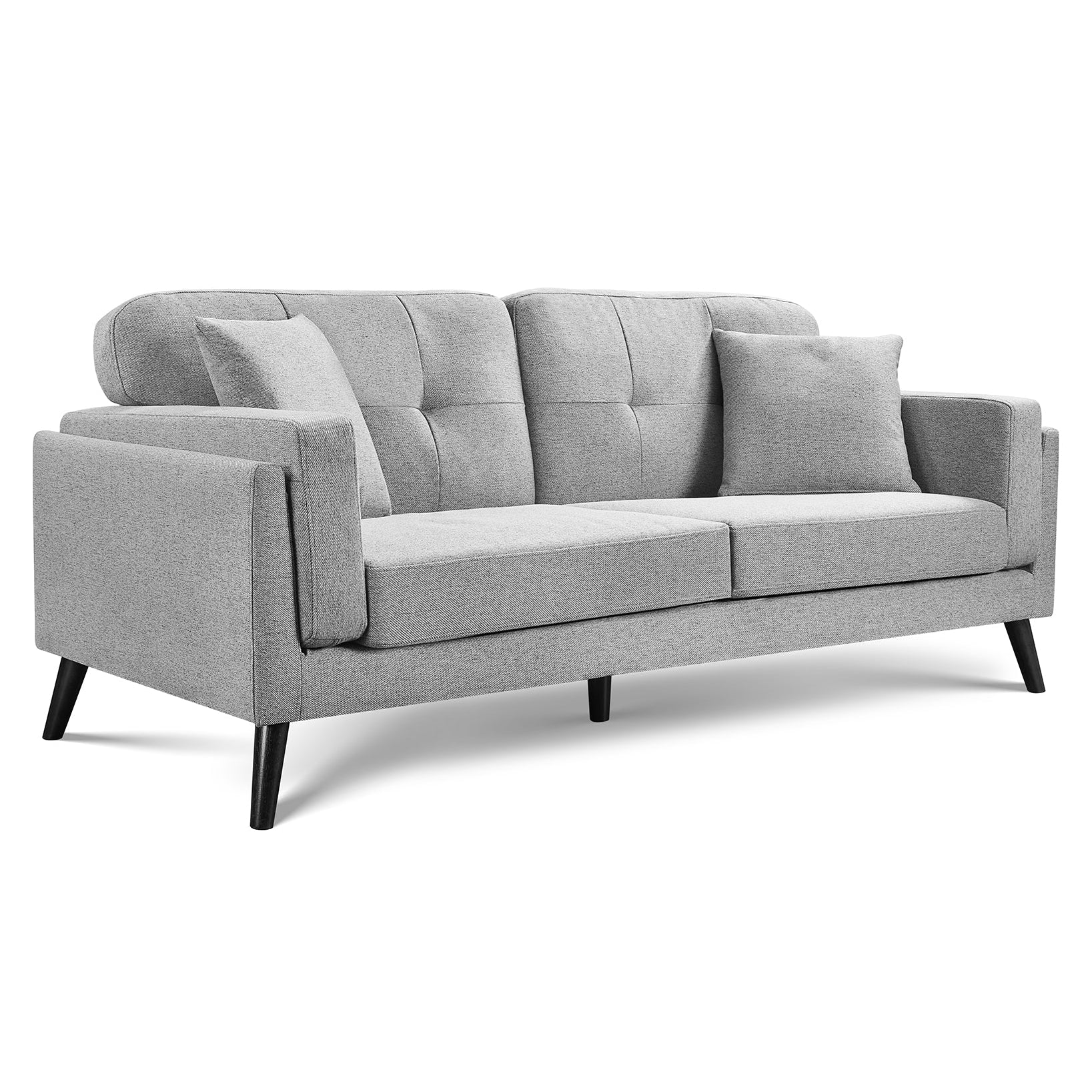 Vedic Sofa – 3 Seater | Dark Grey