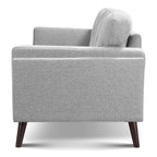 Vedic Sofa – 3 Seater | Dark Grey