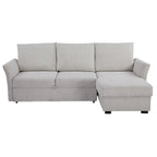Velin Corner Sofa Bed (Storage) – 3 Seater | Beige