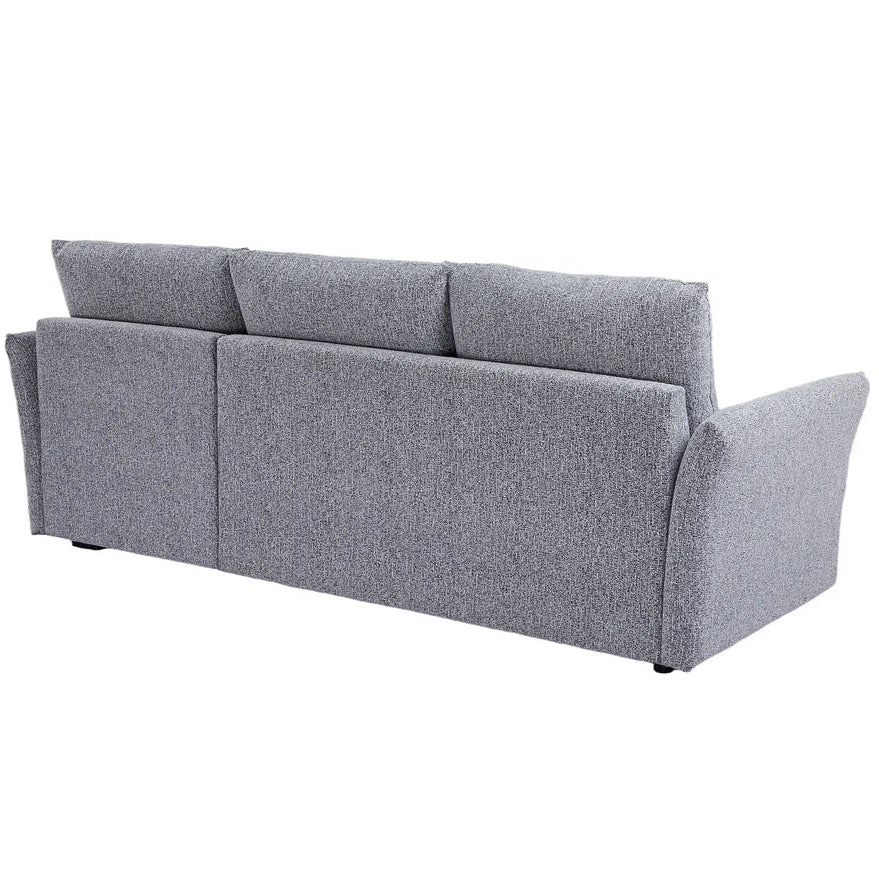 Velin Corner Sofa Bed (Storage) – 3 Seater | Dark Grey